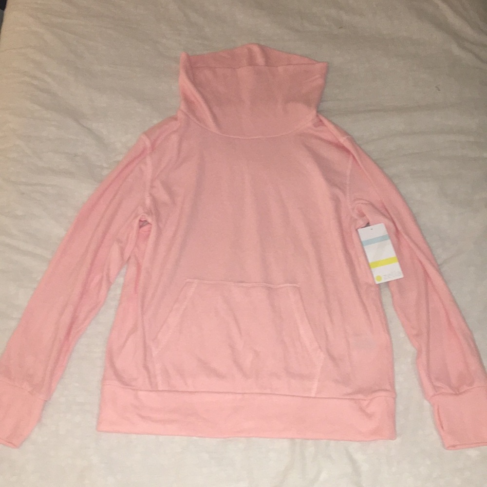 Pink turtle neck